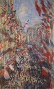 Claude Monet The Rue Montorgueil,3oth of June 1878 oil painting on canvas